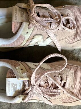 New Balance Pink & White Women's Sneakers